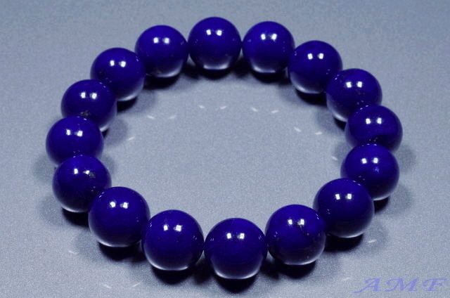 綺麗なラピスラズリブレスレット12mm
